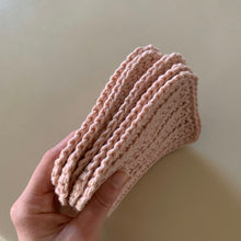 Load image into Gallery viewer, Handmade Cotton Mug Rug in Blush