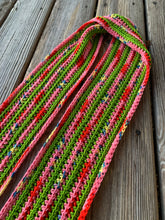 Load image into Gallery viewer, Never Tear Us Apart Striped Handmade Scarf in Welcome Christmas & You're a Mean One