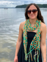 Load image into Gallery viewer, Knee Deep Handmade Merino Wool & Cashmere Shawl with Fringe