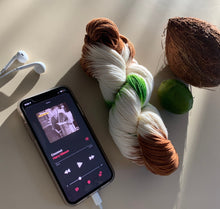 Load image into Gallery viewer, Coconut Hand Dyed Superwash Merino Wool, Cashmere & Nylon Sock Yarn