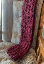 Load image into Gallery viewer, Falling Scarf Crochet Pattern - Chunky Yarn