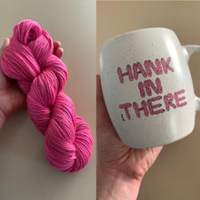 Load image into Gallery viewer, Hank in There Mug and Hand Dyed Superwash Merino, Cashmere & Nylon Sock Yarn Set