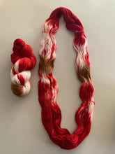 Load image into Gallery viewer, Sweet Creature (Strawberry Cheesecake) OOAK Wild Variant Hand Dyed Superwash Merino, Cashmere & Nylon Sock Yarn