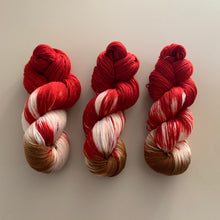 Load image into Gallery viewer, Sweet Creature (Strawberry Cheesecake) OOAK Wild Variant Hand Dyed Superwash Merino, Cashmere & Nylon Sock Yarn