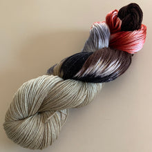 Load image into Gallery viewer, Eleven is Gone Hand Dyed Sparkly Merino Wool & Nylon Superwash Yarn