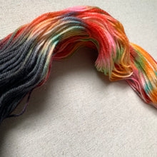 Load image into Gallery viewer, OOAK Variant (Trial 2) of Hiiiiiiiii Hand Dyed Superwash Merino Wool and Recycled Nylon Sock Yarn