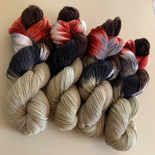 Load image into Gallery viewer, Eleven is Gone Hand Dyed Sparkly Merino Wool & Nylon Superwash Yarn
