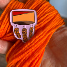 Load image into Gallery viewer, Yarn Cheetos Hard Enamel Pin