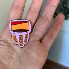 Load image into Gallery viewer, Yarn Cheetos Hard Enamel Pin