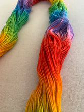 Load image into Gallery viewer, Lollipop Hand Dyed Superwash Sparkly Merino Wool & Nylon Sock Yarn