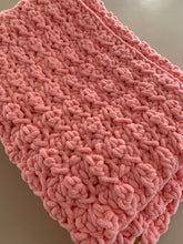 Load image into Gallery viewer, Handmade Falling Baby Blanket/Play Mat in Coral Pink