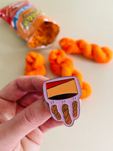 Load image into Gallery viewer, Yarn Cheetos Hard Enamel Pin