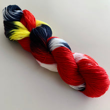 Load image into Gallery viewer, Hellfire Club Hand Dyed Superwash Merino Wool and Recycled Nylon Sock Yarn