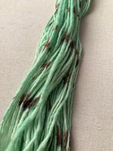 Load image into Gallery viewer, Melting (Mint Chocolate Chip Ice Cream) Hand Dyed Non-Superwash Merino & Camel Aran Yarn