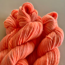Load image into Gallery viewer, Peach Sky - Hand Dyed Luxury Merino Wool Camel Aran Yarn