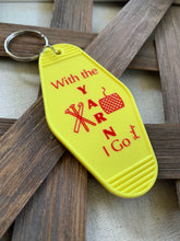 Load image into Gallery viewer, To the Yarn I Go/With the Yarn I Go Motel Key Tags