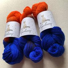Load image into Gallery viewer, Astronaut in the Ocean Hand Dyed Sparkly Merino Wool & Nylon Superwash Yarn