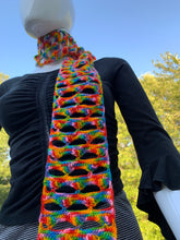 Load image into Gallery viewer, Handmade The Very Thought of Ewe Merino Wool Scarf in color Lollipop