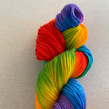 Load image into Gallery viewer, Lollipop Hand Dyed Superwash Merino Wool & Nylon Sock Yarn