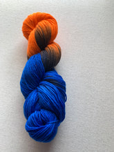 Load image into Gallery viewer, OOAK Variant (Trial 4) of Astronaut in the Ocean Hand Dyed Merino Wool & Nylon Superwash Yarn
