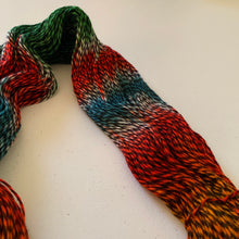 Load image into Gallery viewer, OOAK Variant (Trial 1) of Send in the Clowns (Joaquin Phoenix Joker) Hand Dyed Marled Wool Yarn