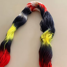 Load image into Gallery viewer, OOAK Variant of Hellfire Club (Trial 1) - Hand Dyed Superwash Merino Wool and Recycled Nylon Sock Yarn