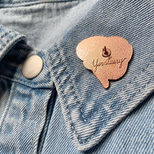 Load image into Gallery viewer, Yarn on the Brain Hard Enamel Pin