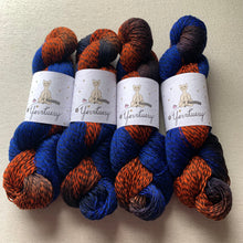 Load image into Gallery viewer, Astronaut in the Ocean Hand Dyed Marled Merino and Peruvian Wool Sock Yarn
