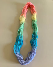 Load image into Gallery viewer, OOAK Variant (Trial 2) of Sour Candy - Hand Dyed Superwash 100% Merino Wool Worsted Yarn