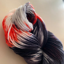 Load image into Gallery viewer, OOAK Variant of Hellfire Club (Trial 1) - Hand Dyed Superwash Merino Wool and Recycled Nylon Sock Yarn