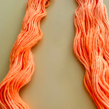 Load image into Gallery viewer, OOAK Variant of Peach Sky - Trial 1 - Hand Dyed Luxury Merino Wool Camel Aran Yarn