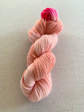 Load image into Gallery viewer, OOAK Variant (Trial 14) of Moment 4 Life (Pink Champagne Cake) - Hand Dyed Superwash Merino Wool, Cashmere & Nylon Sock Yarn