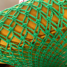 Load image into Gallery viewer, Handmade Knee Deep Merino Wool & Cashmere Shawl with Fringe in color Margaritaville
