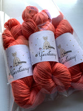 Load image into Gallery viewer, Grapefruit, Juicy Fruit Variant Batch - Hand Dyed Superwash Merino Wool and Cashmere Sock Yarn