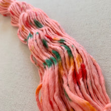 Load image into Gallery viewer, OOAK Variant (Trial 3) of Tutti Frutti - Hand Dyed Luxury Merino Wool Camel Aran Yarn