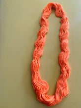 Load image into Gallery viewer, Peach Sky Hand Dyed Superwash Merino Wool & Nylon Sparkle Sock Yarn