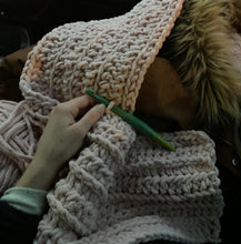 Load image into Gallery viewer, Handmade Never Tear Us Apart Blanket in Pink Dust