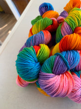 Load image into Gallery viewer, Lollipop Hand Dyed 100% Merino Wool Superwash Worsted Yarn