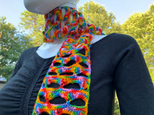 Load image into Gallery viewer, Handmade The Very Thought of Ewe Merino Wool Scarf in color Lollipop