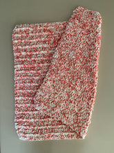 Load image into Gallery viewer, Handmade Never Tear Us Apart Baby Blanket in Strawberry Sprinkles