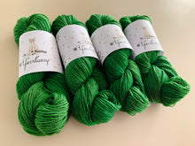 Load image into Gallery viewer, Mele Kalikimaka Hand Dyed Superwash Merino Wool & Nylon Sparkle Sock Yarn