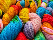 Load image into Gallery viewer, Lollipop Hand Dyed 100% Merino Wool Superwash Chunky Yarn