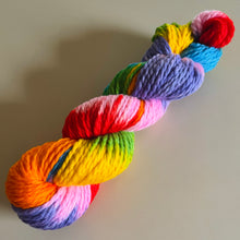 Load image into Gallery viewer, Lollipop Hand Dyed 100% Merino Wool Superwash Chunky Yarn