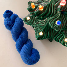 Load image into Gallery viewer, OOAK Variant of Blue Christmas (Trial 1) - Hand Dyed Superwash Merino Wool, Cashmere & Nylon Sock Yarn