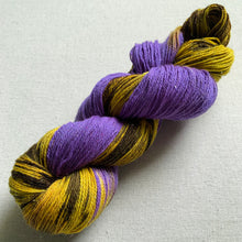 Load image into Gallery viewer, OOAK Variant (Trial 3) of Part of Me - Hand Dyed Superwash Merino Wool & Nylon Sparkle Sock Yarn