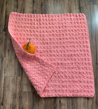 Load image into Gallery viewer, Handmade Falling Baby Blanket/Play Mat in Coral Pink