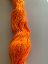 Load image into Gallery viewer, OOAK Variant (Trial 9) of U Can’t Touch This (Cheetos) Hand Dyed Superwash 100% Merino Wool Sock Yarn