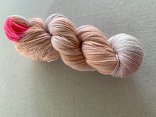 Load image into Gallery viewer, OOAK Variant (Trial 20) of Moment 4 Life (Pink Champagne Cake) - 100% Merino Wool Sock Yarn