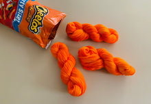 Load image into Gallery viewer, U Can’t Touch This (Cheetos) Hand Dyed Superwash 100% Merino Wool Sock Yarn