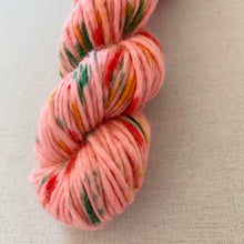 Load image into Gallery viewer, OOAK Variant (Trial 3) of Tutti Frutti - Hand Dyed Luxury Merino Wool Camel Aran Yarn
